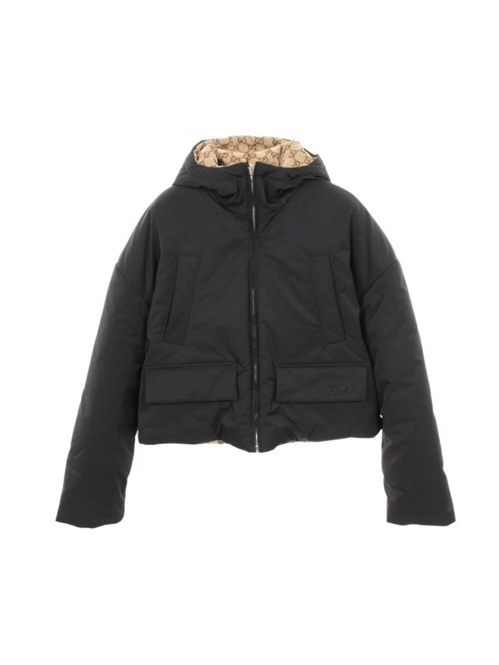 Gucci GG Canvas Hooded Reversible Cotton Jacket